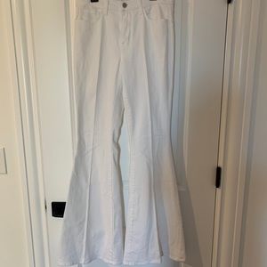 NWT L’Agence White Solana Bell Jeans